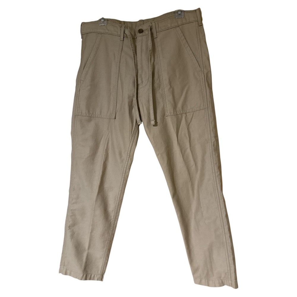 Levi’s Men’s 502 Tan Utility Pants Cotton Twill W32 L27 Read